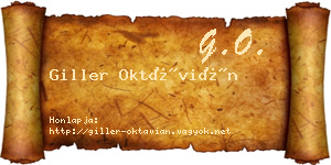 Giller Oktávián névjegykártya